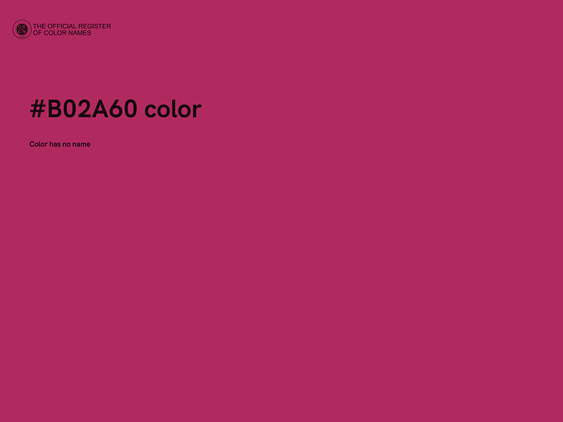 #B02A60 color image