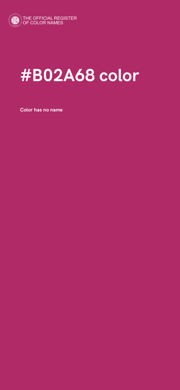 #B02A68 color image