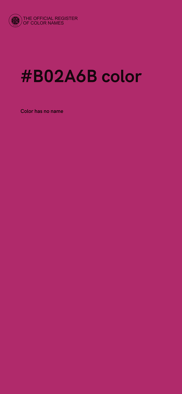 #B02A6B color image
