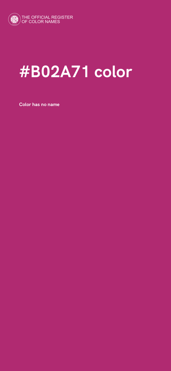 #B02A71 color image