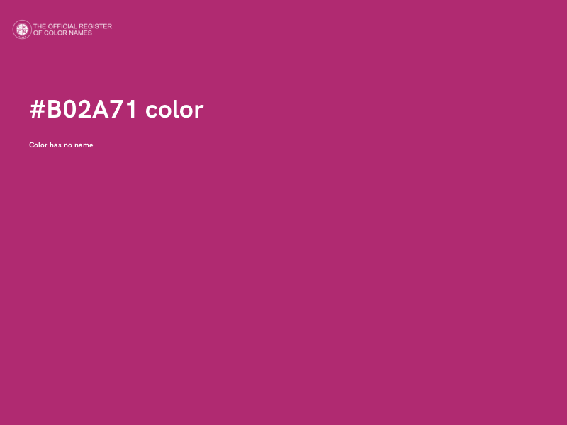 #B02A71 color image