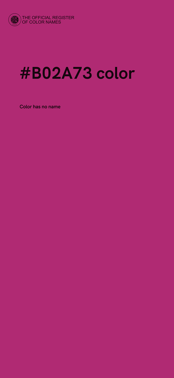 #B02A73 color image
