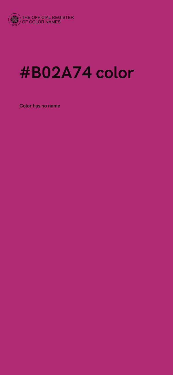 #B02A74 color image