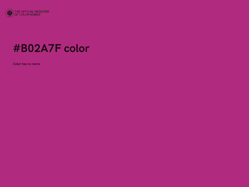 #B02A7F color image