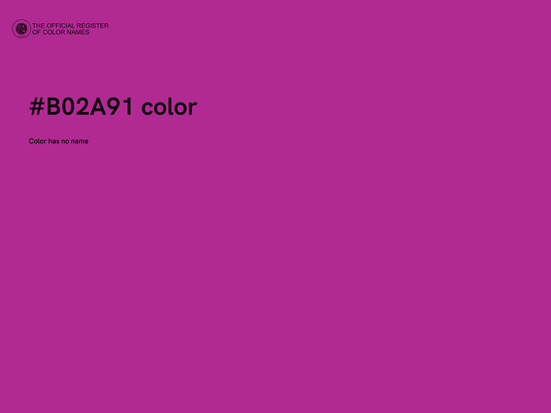 #B02A91 color image