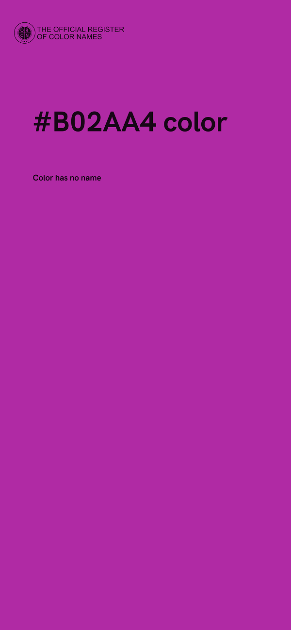 #B02AA4 color image