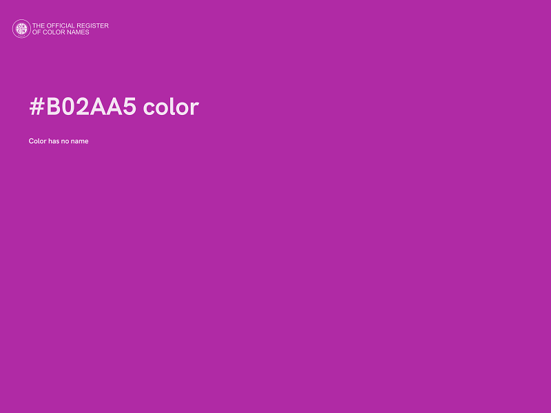 #B02AA5 color image