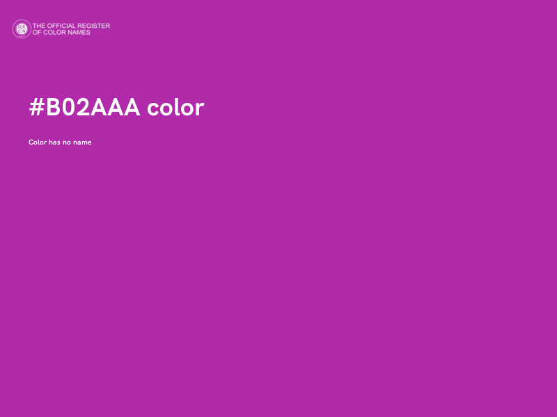 #B02AAA color image