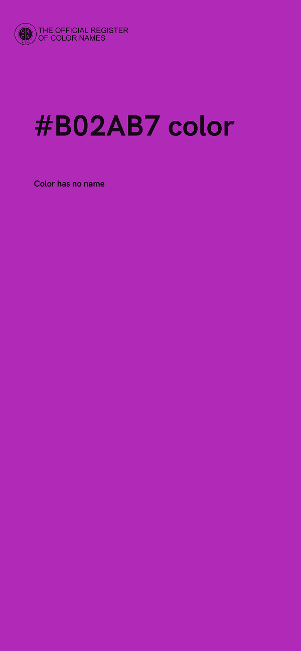 #B02AB7 color image
