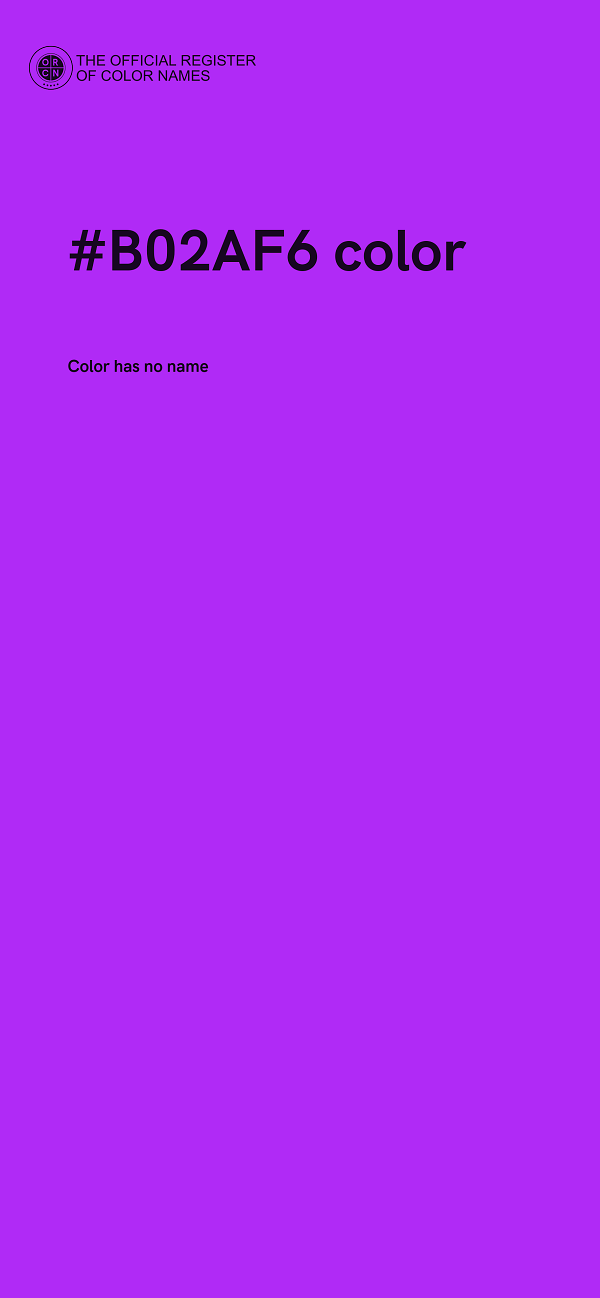 #B02AF6 color image