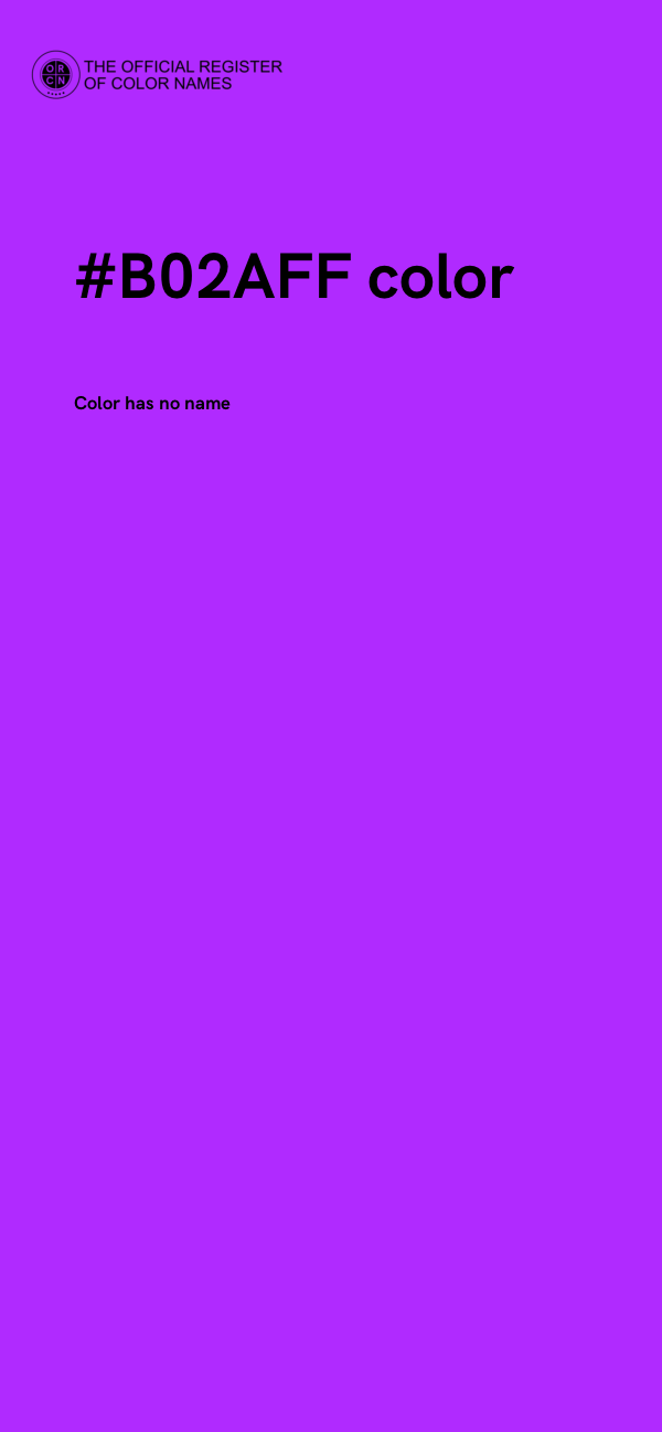 #B02AFF color image
