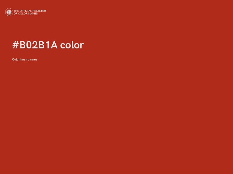 #B02B1A color image