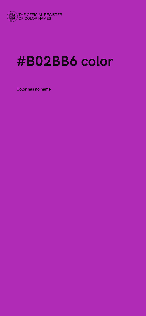 #B02BB6 color image