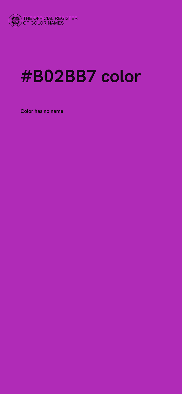 #B02BB7 color image
