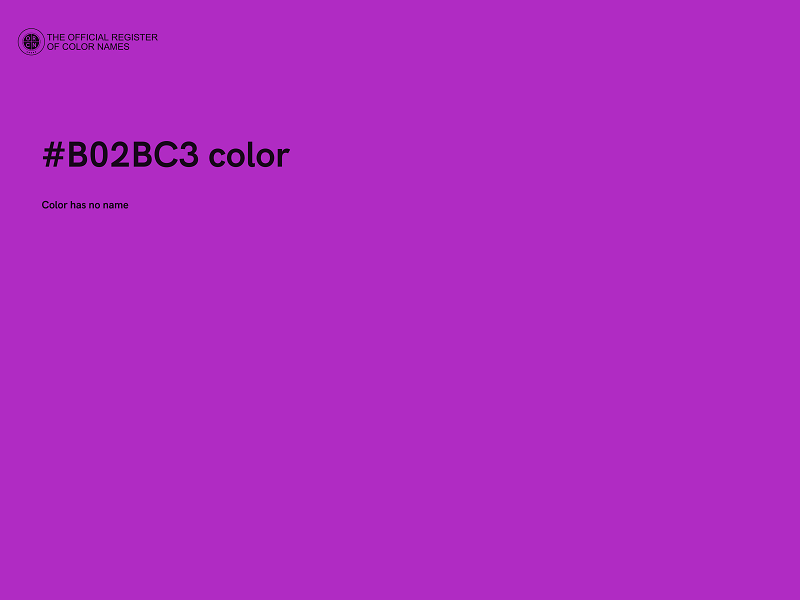 #B02BC3 color image