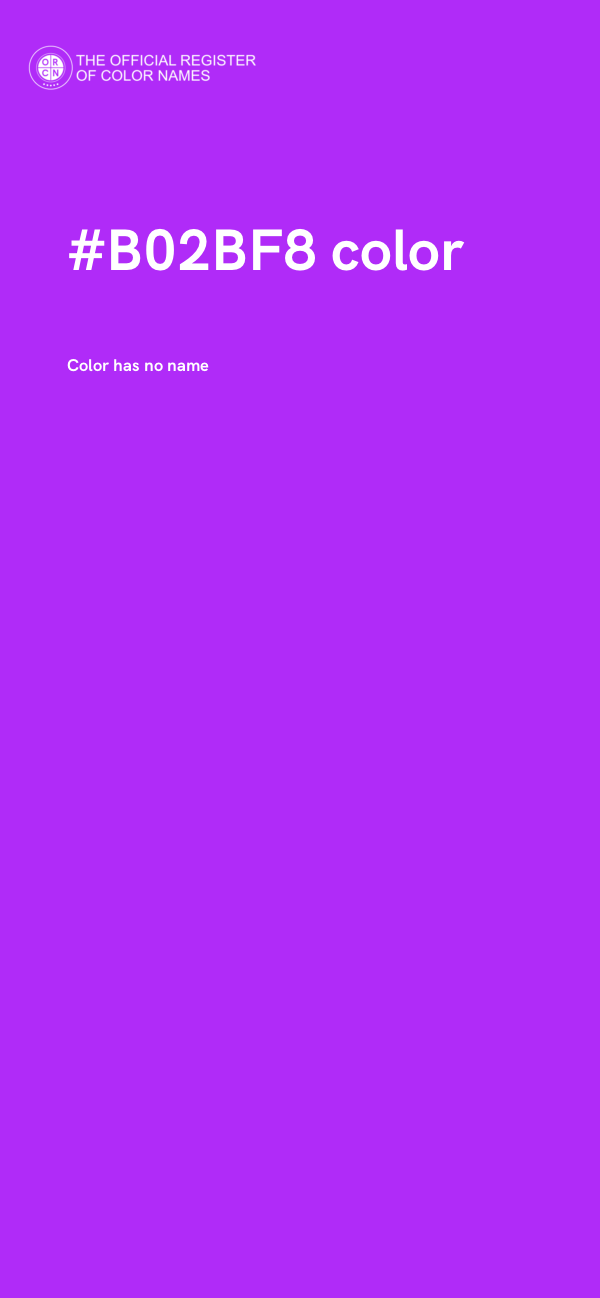 #B02BF8 color image