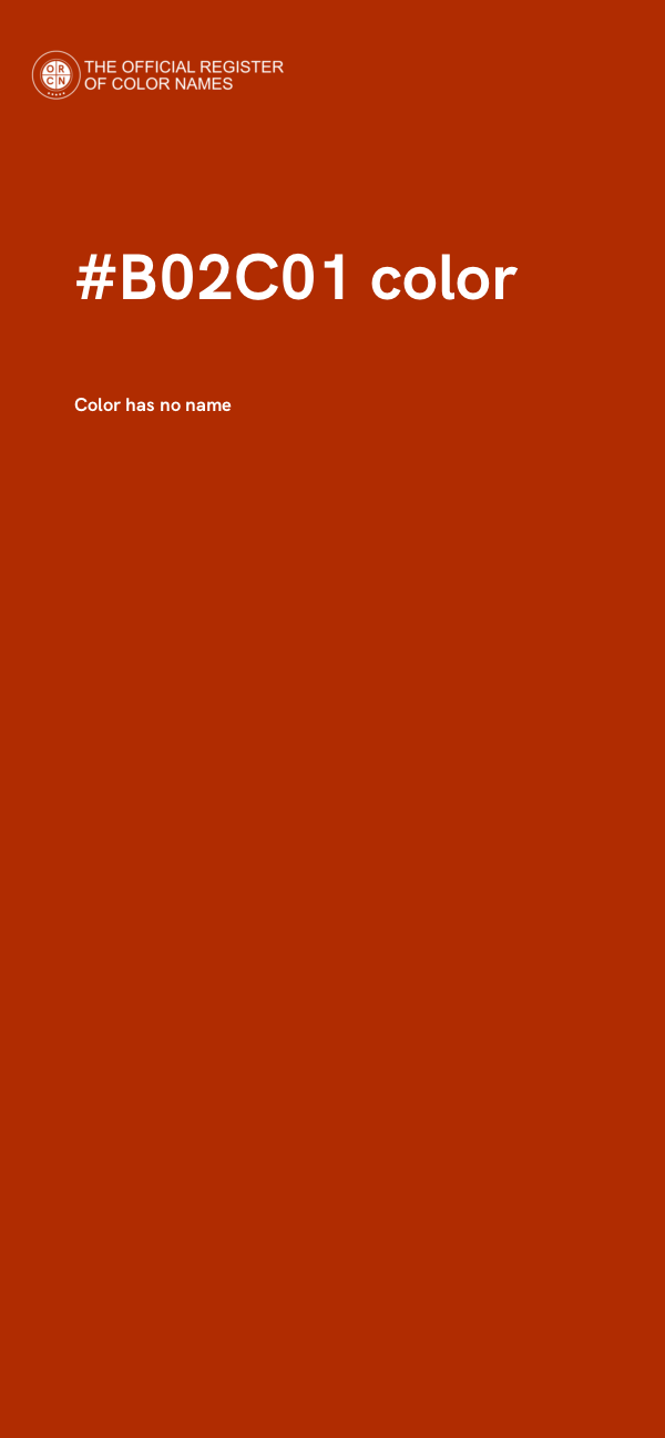 #B02C01 color image