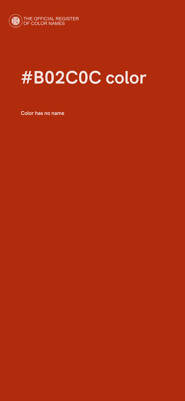 #B02C0C color image