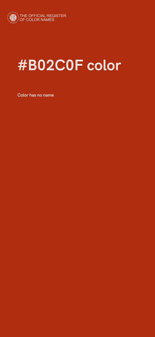#B02C0F color image