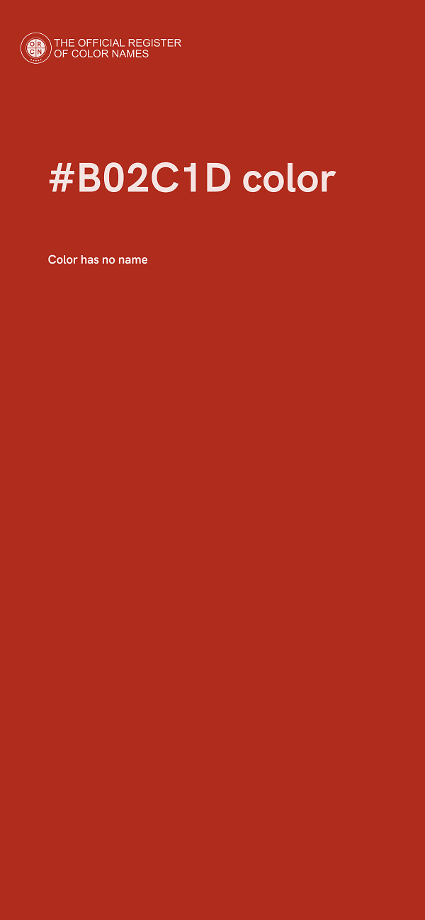 #B02C1D color image