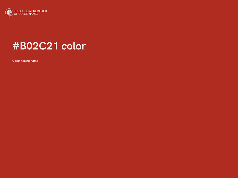 #B02C21 color image