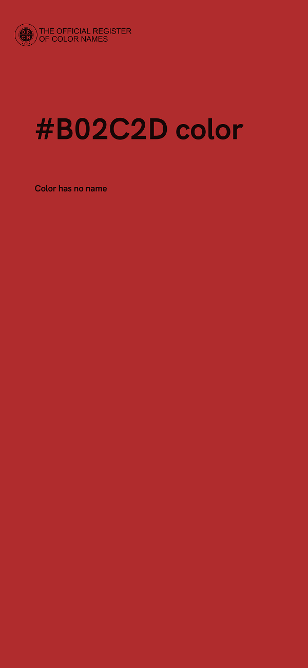 #B02C2D color image