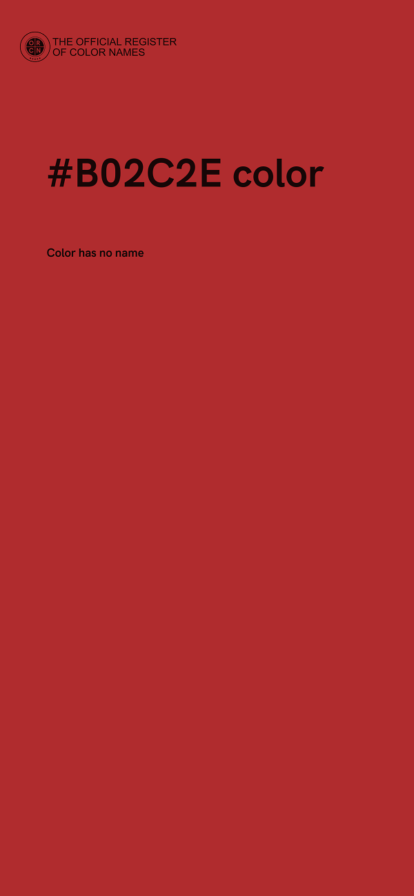 #B02C2E color image
