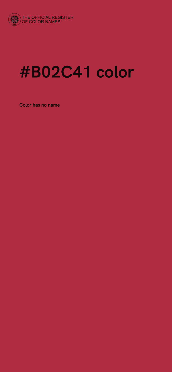 #B02C41 color image