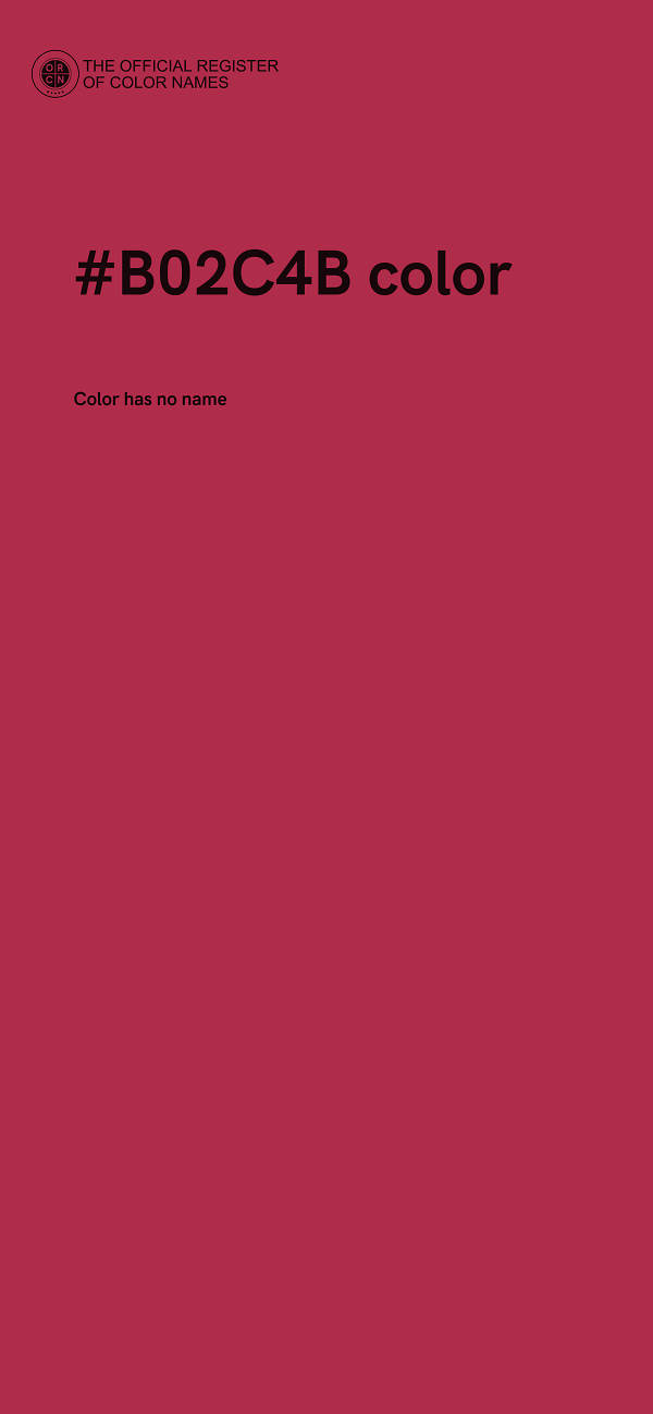 #B02C4B color image