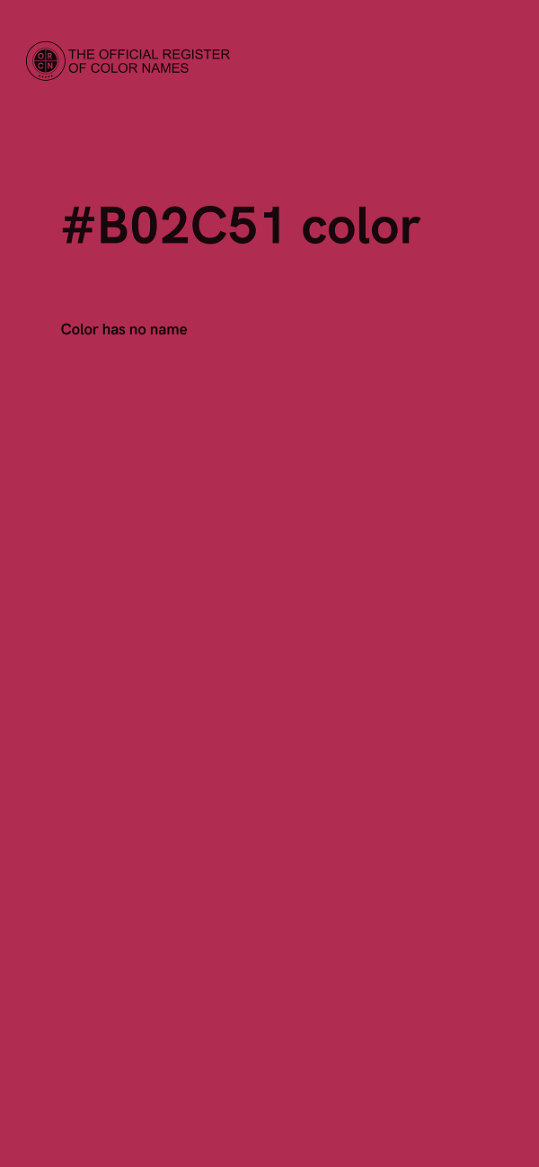#B02C51 color image