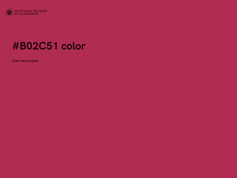 #B02C51 color image