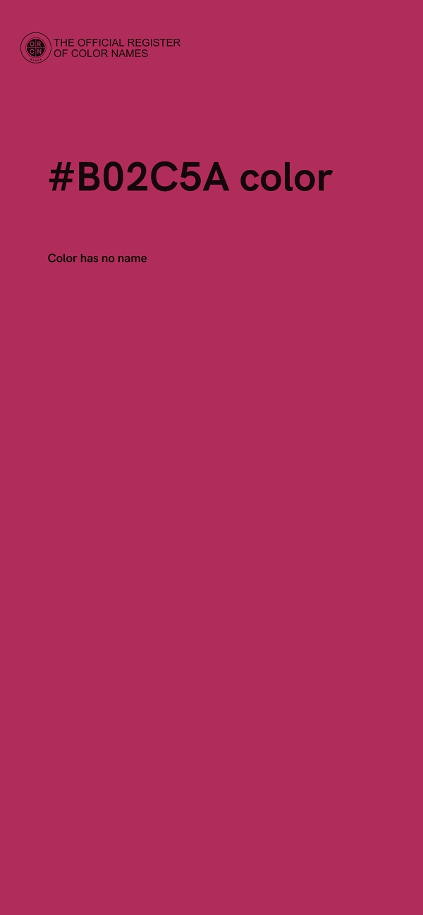 #B02C5A color image