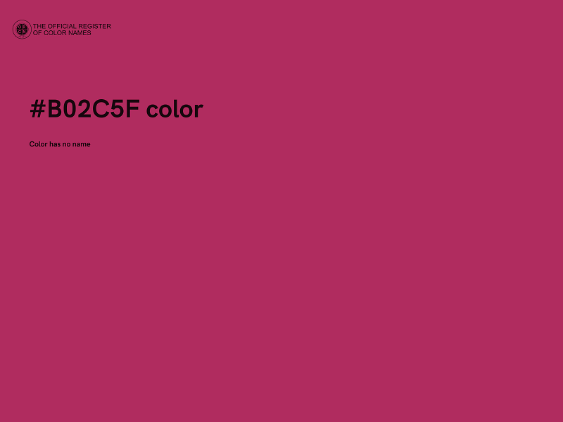 #B02C5F color image