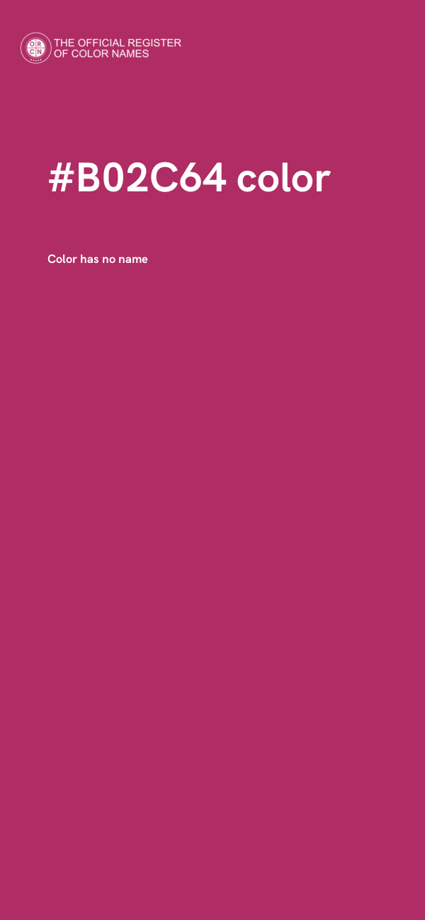 #B02C64 color image