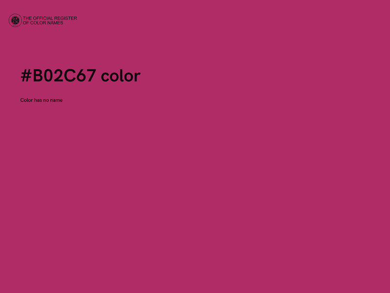 #B02C67 color image