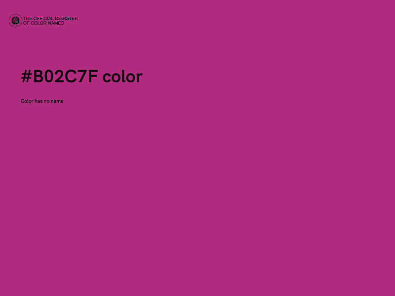 #B02C7F color image