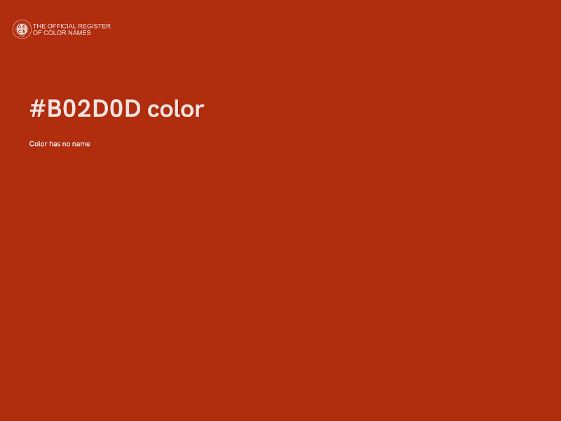 #B02D0D color image