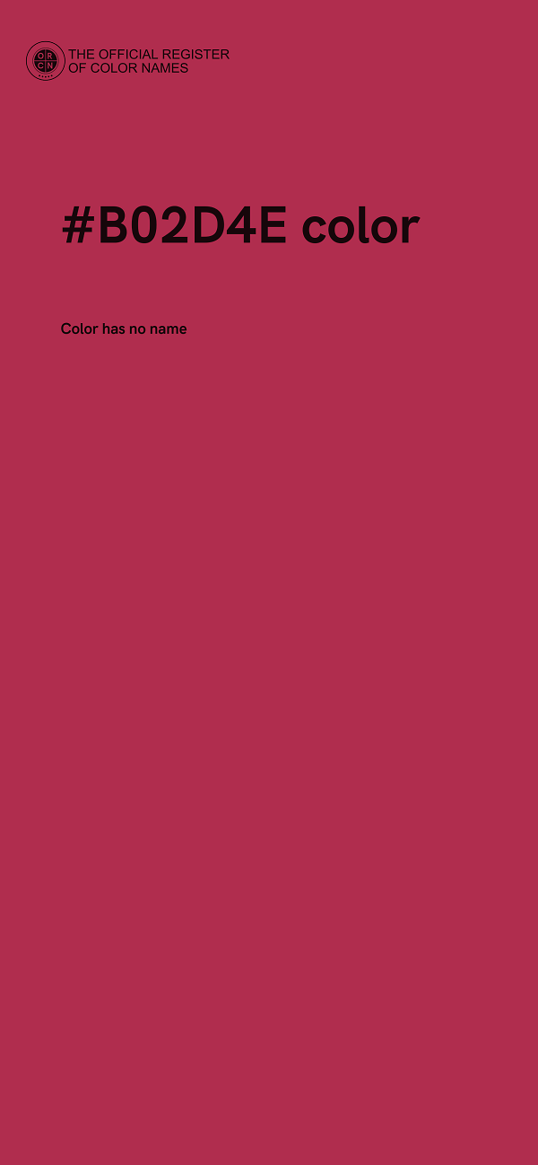 #B02D4E color image