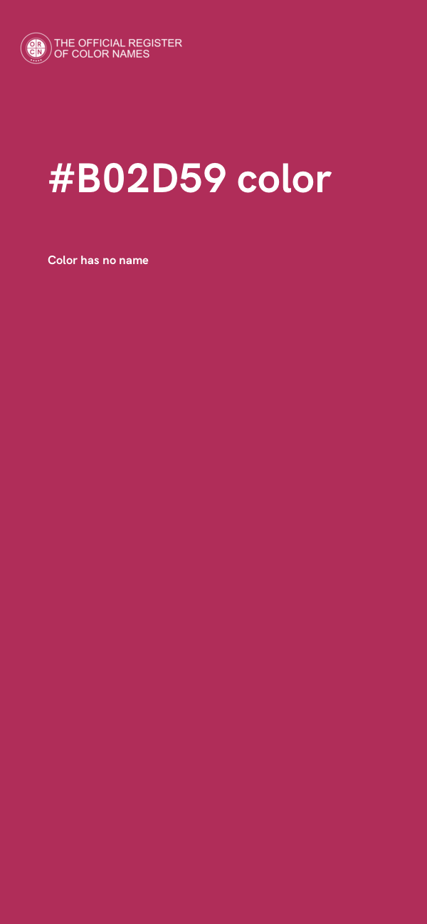 #B02D59 color image