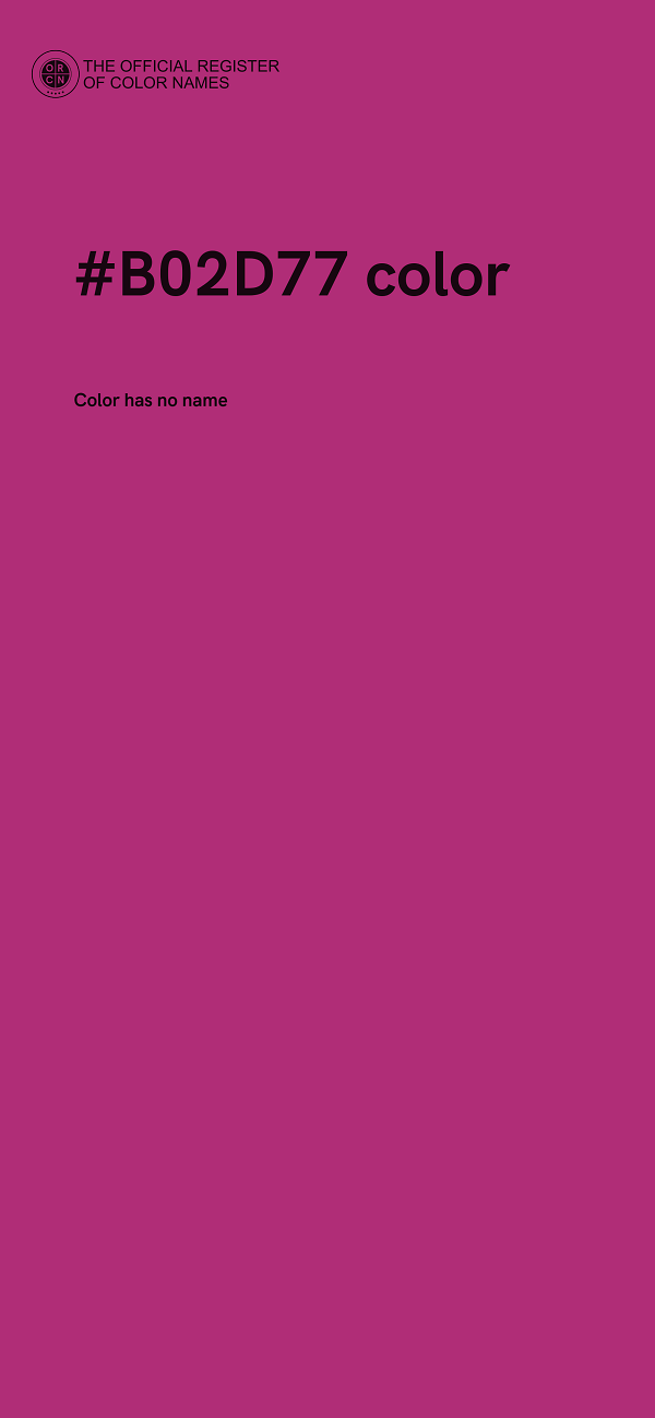 #B02D77 color image