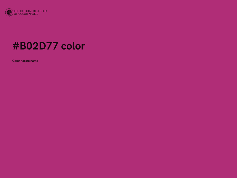 #B02D77 color image
