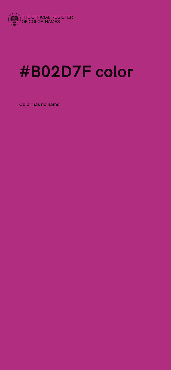 #B02D7F color image