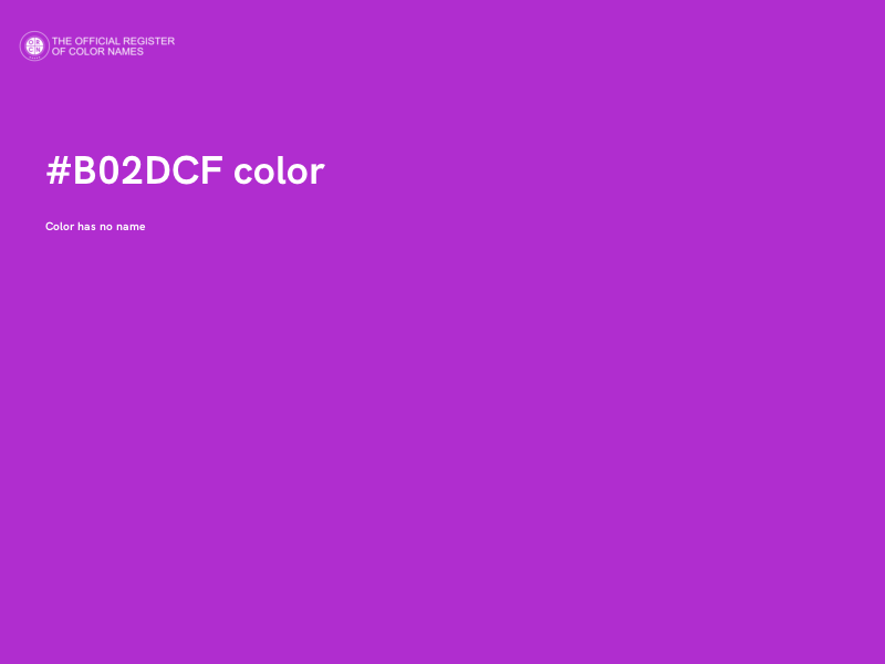 #B02DCF color image