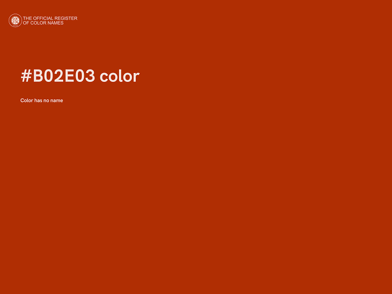 #B02E03 color image