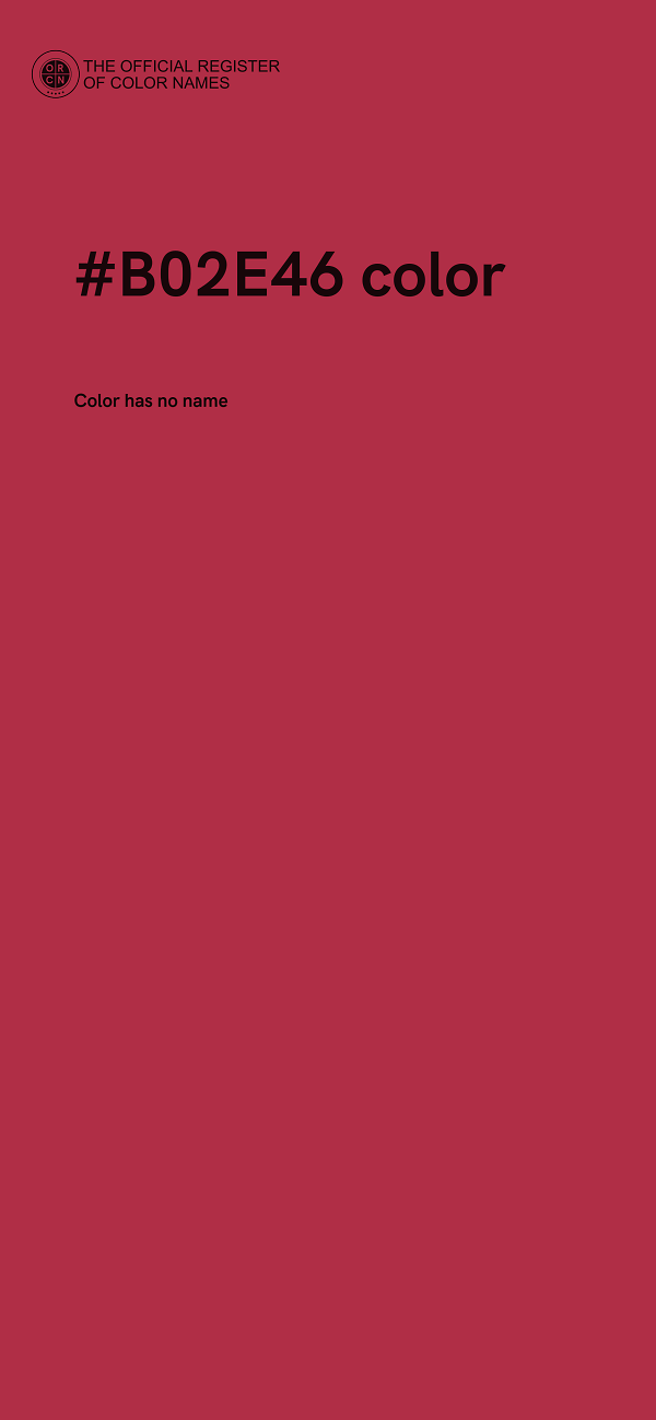 #B02E46 color image