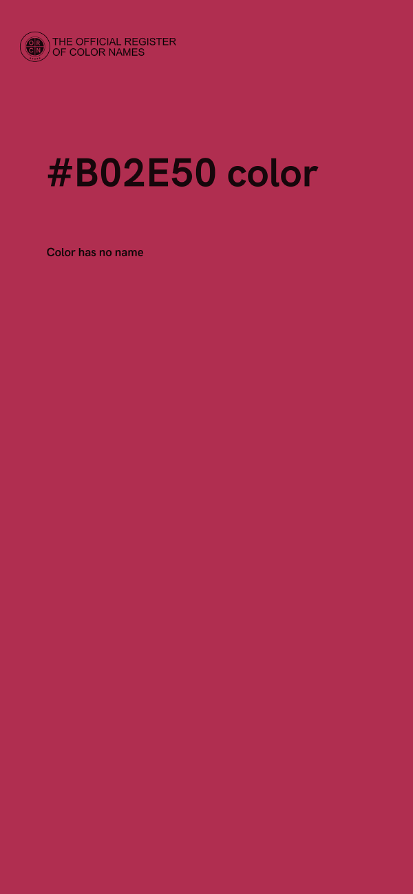 #B02E50 color image