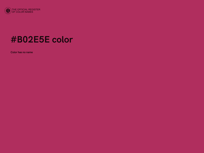 #B02E5E color image
