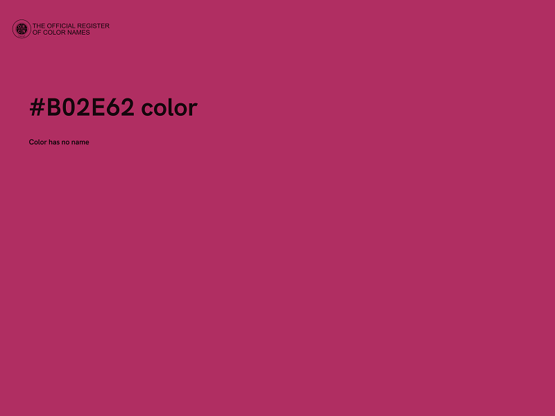 #B02E62 color image