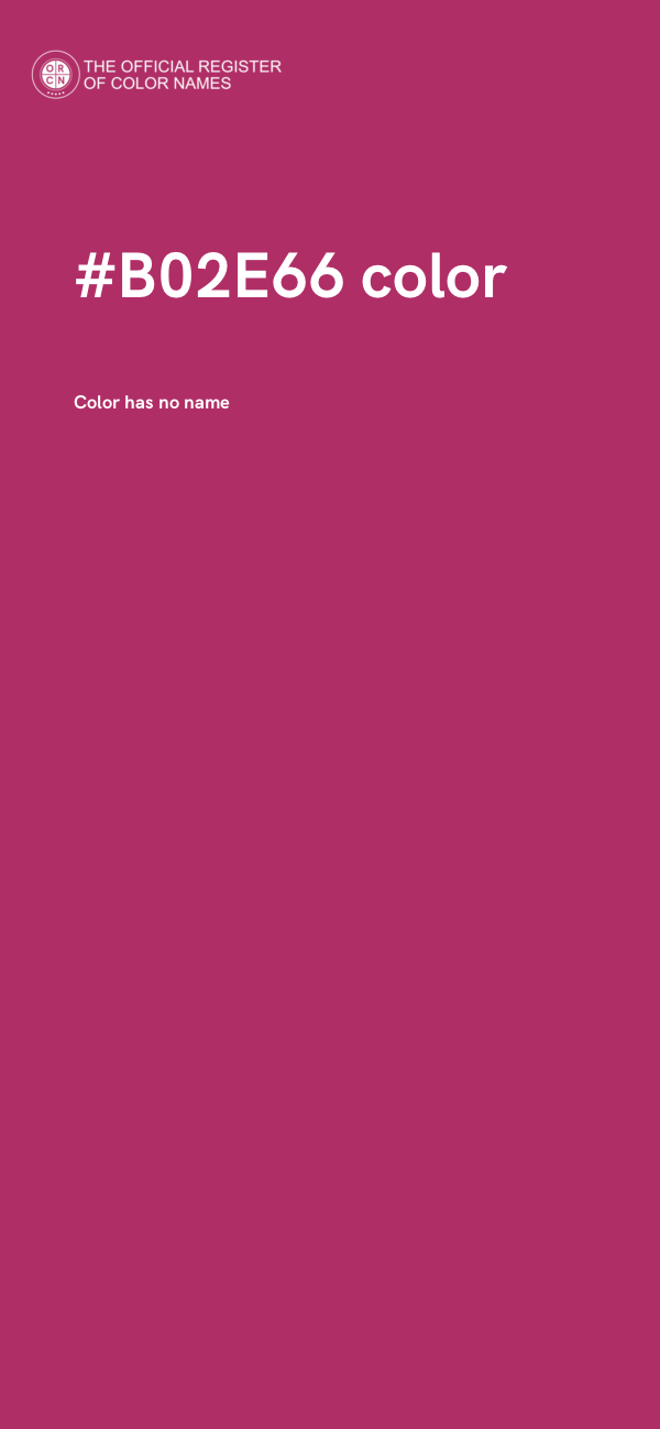 #B02E66 color image