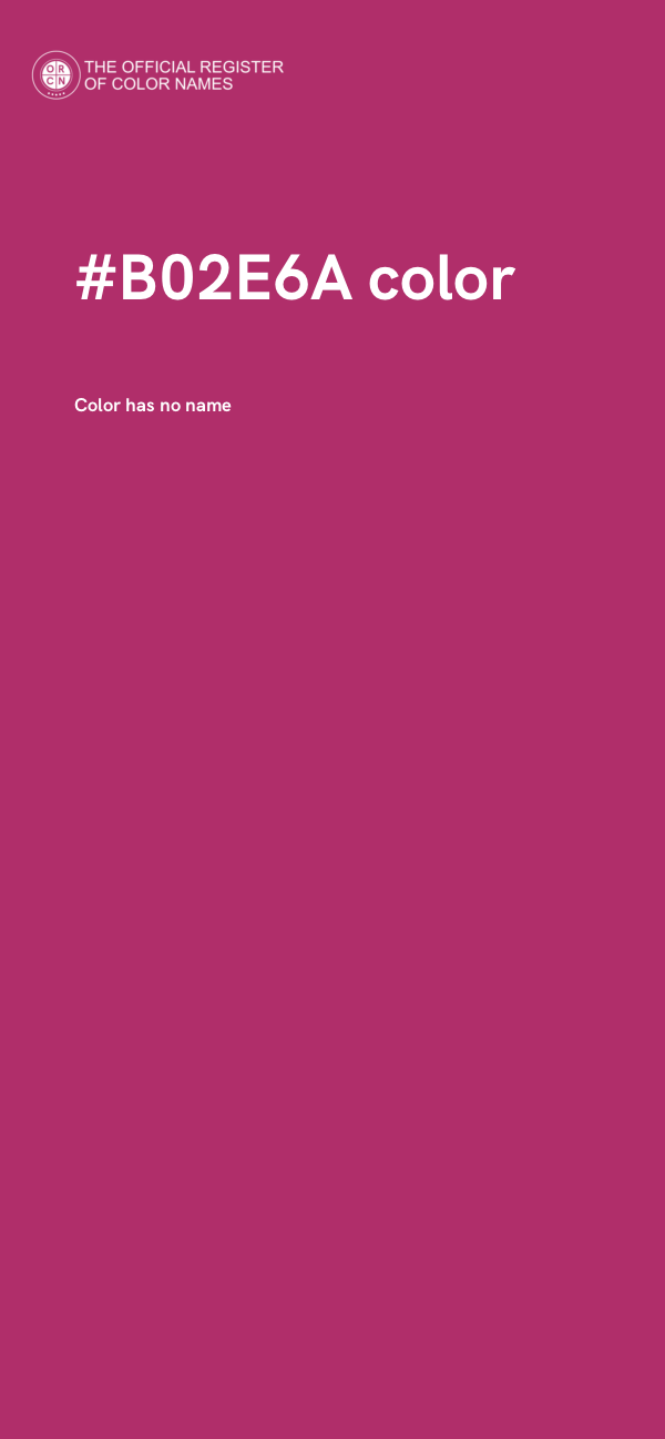 #B02E6A color image